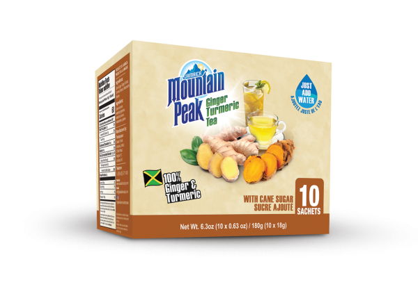 JMP Ginger Turmeric Tea with sugar