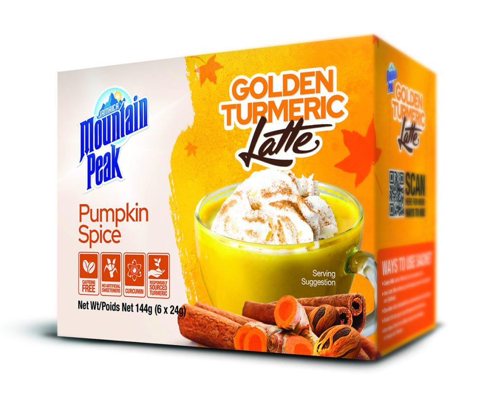JMP Golden Turmeric Latte with Pumpkin Spice pack