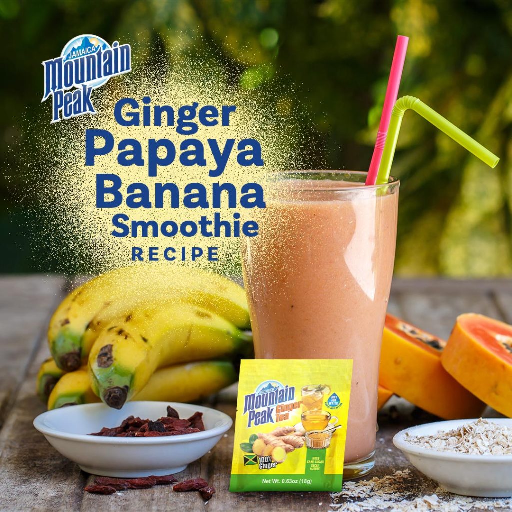 JMP Ginger Papaya Banana Smoothie