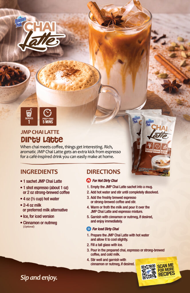 JMP Chai Latte Dirty Latte